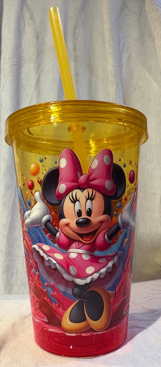 Gourde En Plastique Bicolor Minnie