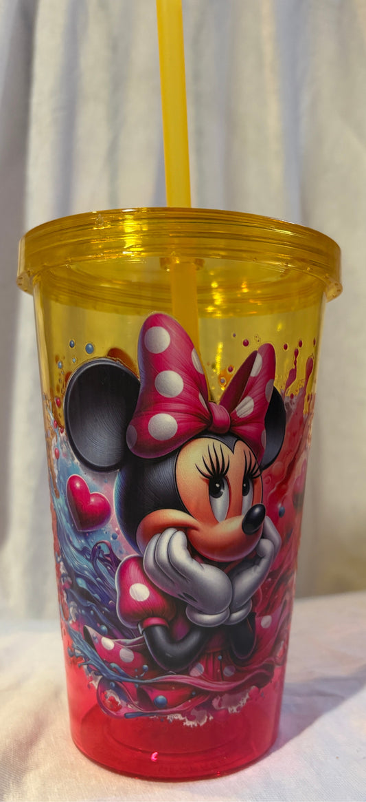Gourde En Plastique Bicolor Minnie